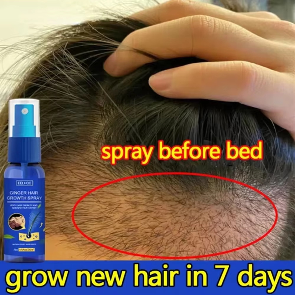 Hair Growth Serum Oil - Hızlı Zencefilli Saç Uzatma Spreyi, Saç