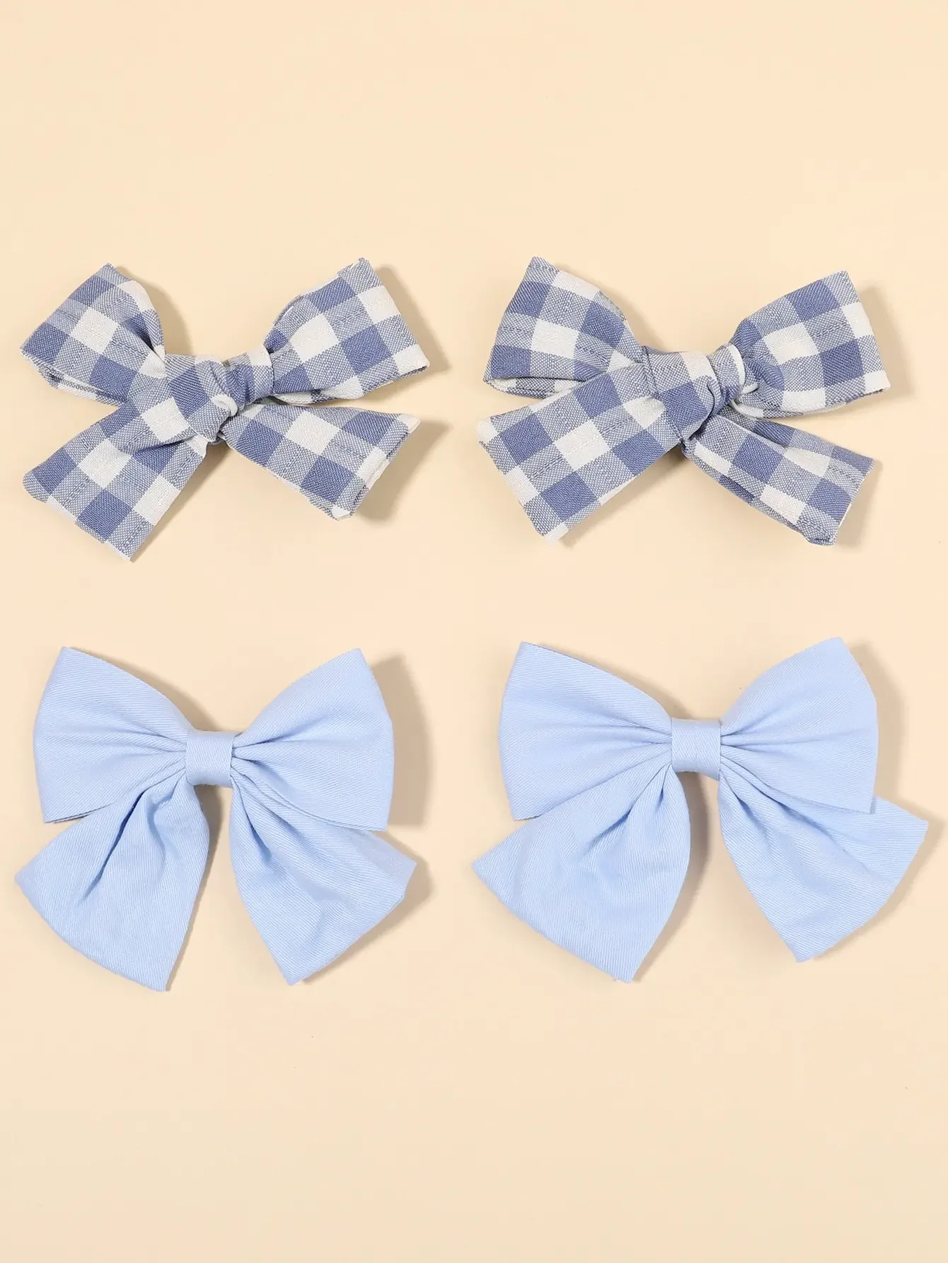 4 adet/takım sevimli ekose yay - Hair Care Baby incelemesi ve fiyatı