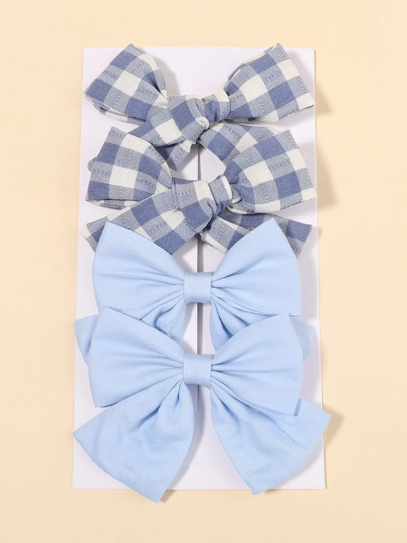 4 adet/takım sevimli ekose yay - Hair Care Baby incelemesi ve fiyatı