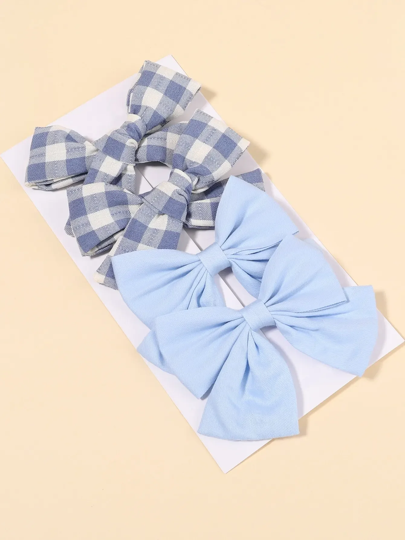 4 adet/takım sevimli ekose yay - Hair Care Baby incelemesi ve fiyatı